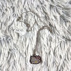 Hello Kitty Rhinestone Pendant Necklace